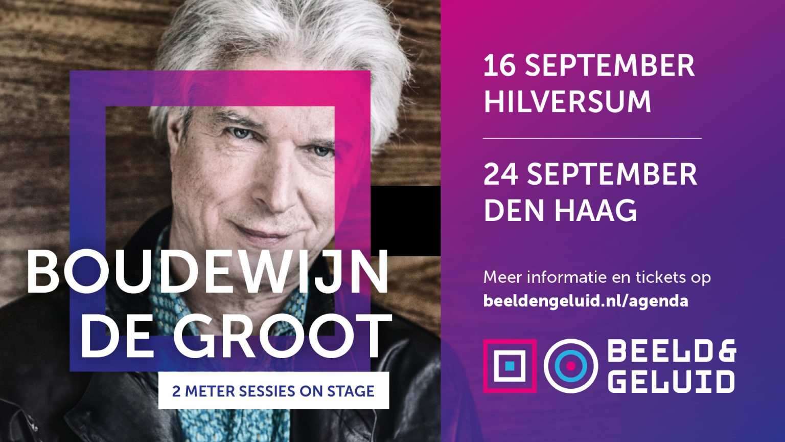 Boudewijn de Groot bij 2 Meter Sessies On Stage - 2 Meter Sessies
